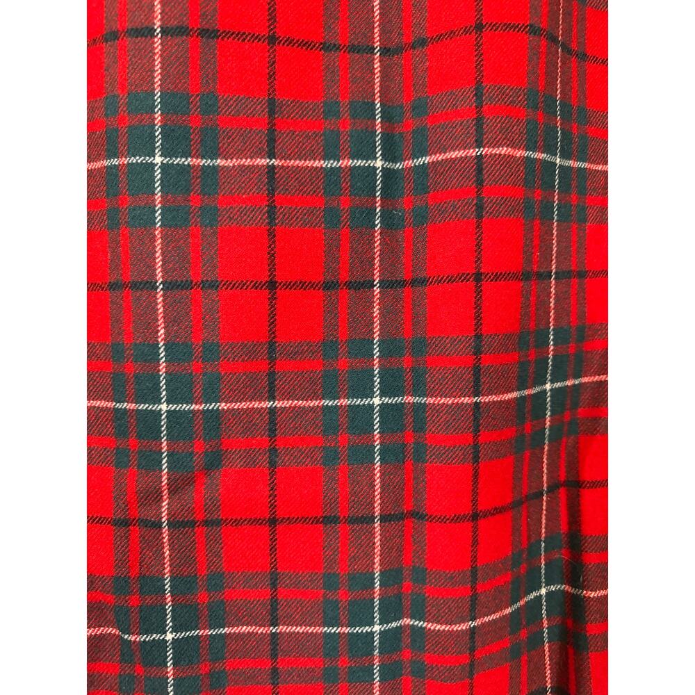Pendleton Vintage Red Plaid Wool Skirt Womens 12 Tartan Christmas Xmas Holidays - Picture 2 of 6